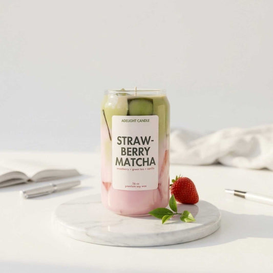 Strawberry Matcha Latte Drink
